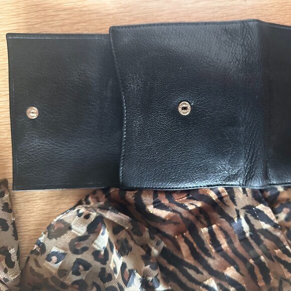 GUCCI Blondie Black Calf Leather Tri-Fold Wallet VTG Y2K Italy luxury designer - Picture 7 of 12